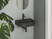 Ravak Umyvadlo Ceramic Slim Wall O 55 N, s otvorem pro baterii, s přepadem, bílá matná